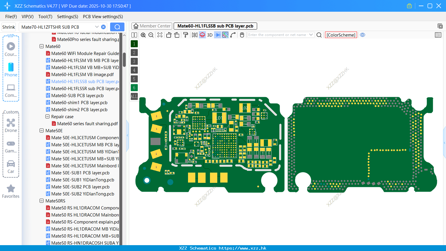 Huawei Mate60-HL1FLSSB Sub PCB Layer